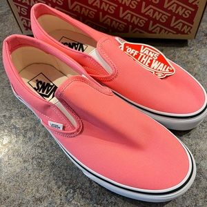 Bright Pink Classic Slip-on Vans NiB never worn